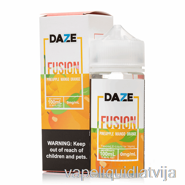 Ananāsu Mango Apelsīns - 7 Daze Fusion - 100ml 3mg Vape šķidrums